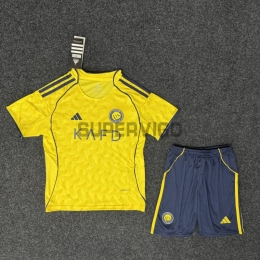 Camiseta Al Nassr Primera Equipación 2025/2026 Amarillo Niño Kit