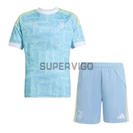 Camiseta Juventus Segunda Equipación 2025/2026 Turquesa Niño Kit