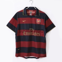 Camiseta Arsenal Tercera Equipación Retro 2007/08 Rojo Oscuro/Negro