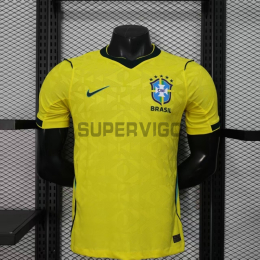 Camiseta Brasil Primera Equipación Mundial 2026 Amarillo (EDICIÓN JUGADOR)