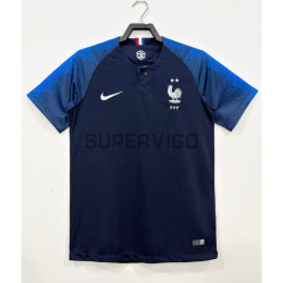 Camiseta Francia Primera Equipación Retro 2018 Azul Copa Mundial