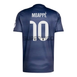 Camiseta MBAPPÉ 10 Real Madrid Segunda Equipación 2025/2026 Azul Marino con Parche HP