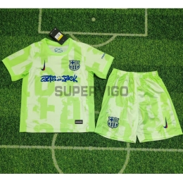 Camiseta Barcelona x Travis Scott Limited Edition Tercera Equipación 2024/2025 Verde Niño Kit