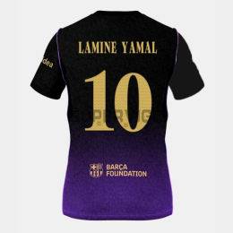 Camiseta LAMINE YAMAL 10 Barcelona Segunda Equipación 2026/2027 Negro/Morado UCL
