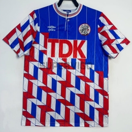 Camiseta Ajax Segunda Equipación Retro 1989/90 Azul/Rojo