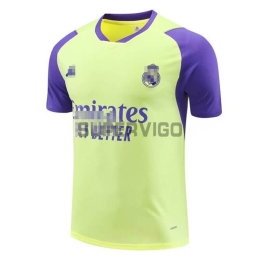 Camiseta de Entrenamiento Real Madrid 2024/2025 Amarillo Claro/Morado