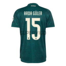 Camiseta ARDA GÜLER 15 Real Madrid Segunda Equipación 2026/2027 Verde Oscuro con Parche HP