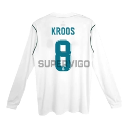 Camiseta KROOS 8 Real Madrid Primera Equipación Retro 2017/18 ML