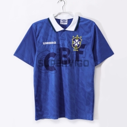 Camiseta Brasil Segunda Equipación Retro 1991/93 Azul