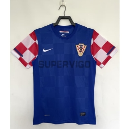 Camiseta Croacia Segunda Equipación Retro 2010 Azul