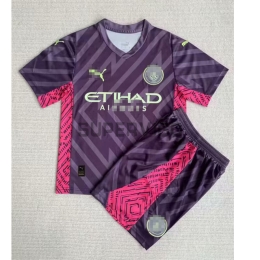 Camiseta de Portero Manchester City 2023/2024 Niño Kit Morado