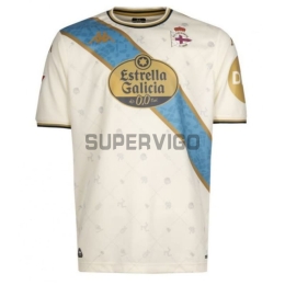 Camiseta Deportivo de La Coruña Tercera Equipación 2025/2026 Blanco con Parche La Liga