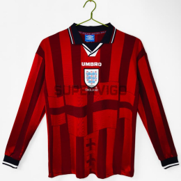 Camiseta Inglaterra Segunda Equipación Retro 1998 ML Rojo