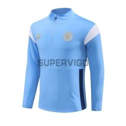 Sudadera de Entrenamiento Manchester City 2023/2024 Azul Claro