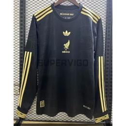 Camiseta México Tercera Equipación 2025 Negro ML