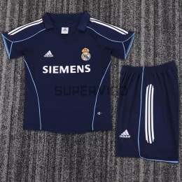 Camiseta Real Madrid Segunda Equipación Retro 2005/06 Niño Kit