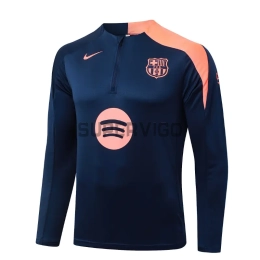Sudadera De Entrenamiento Barcelona 2025/2026 Azul Marino/Naranja