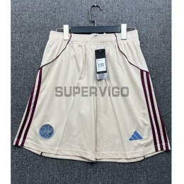 Pantalón Corto Ajax Tercera Equipación 2025/2026 Blanco Roto