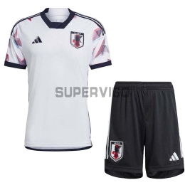 Camiseta Japón Segunda Equipación 2022 Niño Kit Mundial