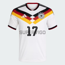 Camiseta Wirtz 17 Alemania Primera Equipación 2026 Blanco