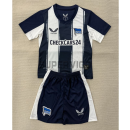 Camiseta Hertha Berlin Primera Equipación 2025/2026 Azul/Blanco Niño Kit
