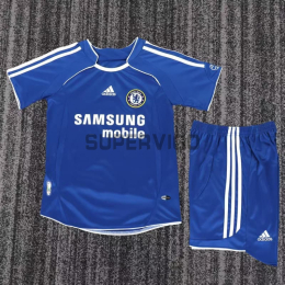 Camiseta Chelsea Primera Equipación Retro 2006/07 Azul Niño Kit