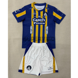 Camiseta Atlético San Luis Segunda Equipación 2025/2026 Azul/Oro Niño Kit