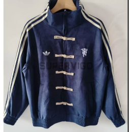 Chaqueta Manchester United 2026 Estilo Chino Azul Marino