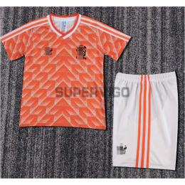 Camiseta Holanda Primera Equipación Retro 1988 Niño Kit