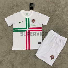 Camiseta Portugal Segunda Equipación Retro 2012 Niño Kit