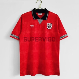 Camiseta Inglaterra Segunda Equipación Retro 1990