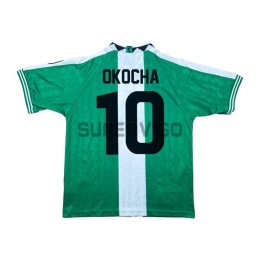 Camiseta OKOCHA 10 Nigeria Primera Equipación Retro 1996