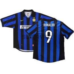 Camiseta RONALDO 9 Inter de Milán Primera Equipación Retro 1998/99