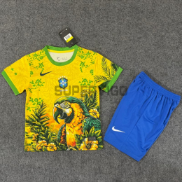 Camiseta Brasil 2026 Edición Especial Multicolor Niño Kit