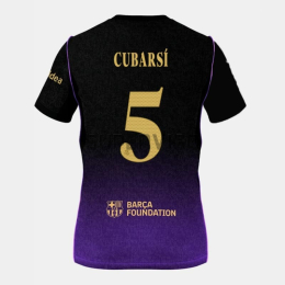 Camiseta CUBARSÍ 5 Barcelona Segunda Equipación 2026/2027 Negro/Morado UCL