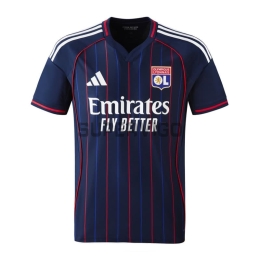 Camiseta Olympique De Lyon Segunda Equipación 2025/2026 Azul Marino