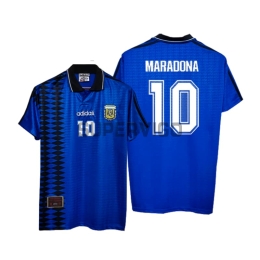 Camiseta MARADONA 10 Argentina Segunda Equipación Retro 1994