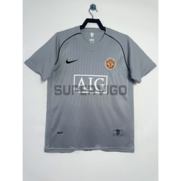 Camiseta De Portero Manchester United Retro 2007/08 Gris