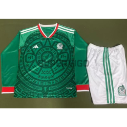 Camiseta México Primera Equipación 2025/2026 ML Verde Niño Kit