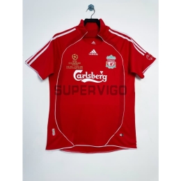 Camiseta Liverpool Primera Equipación Retro 2006/07 Rojo