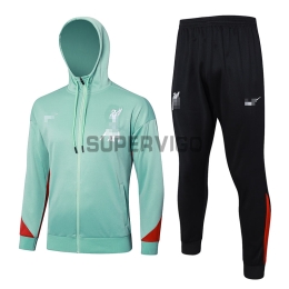 Chandal Liverpool 2024/2025 Con Capucha Verde Claro