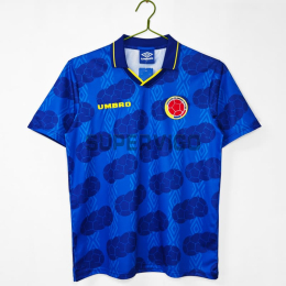 Camiseta Colombia Segunda Equipación Retro 1994 Azul