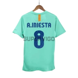 Camiseta A.INIESTA 8 Barcelona Segunda Equipación Retro 2010/11