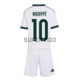 Camiseta MBAPPÉ 10 Real Madrid Primera Equipación 2026/2027 Blanco Niño Kit con Parche HP
