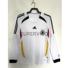 Camiseta Alemania Primera Equipación Retro 2006 ML Blanco
