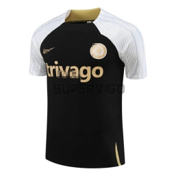 Camiseta de Entrenamiento Chelsea FC 2023/2024 Negro/Blanco