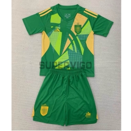 Camiseta De Portero España 2024 Niño Kit Verde