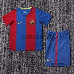 Camiseta Barcelona Primera Equipación Retro 2006/07 Niño Kit