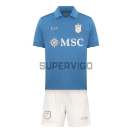 Camiseta Napoli Primera Equipación 2026/2027 Azul Niño Kit