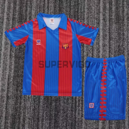 Camiseta Barcelona Primera Equipación Retro 1989/92 Rojo/Azul Niño Kit